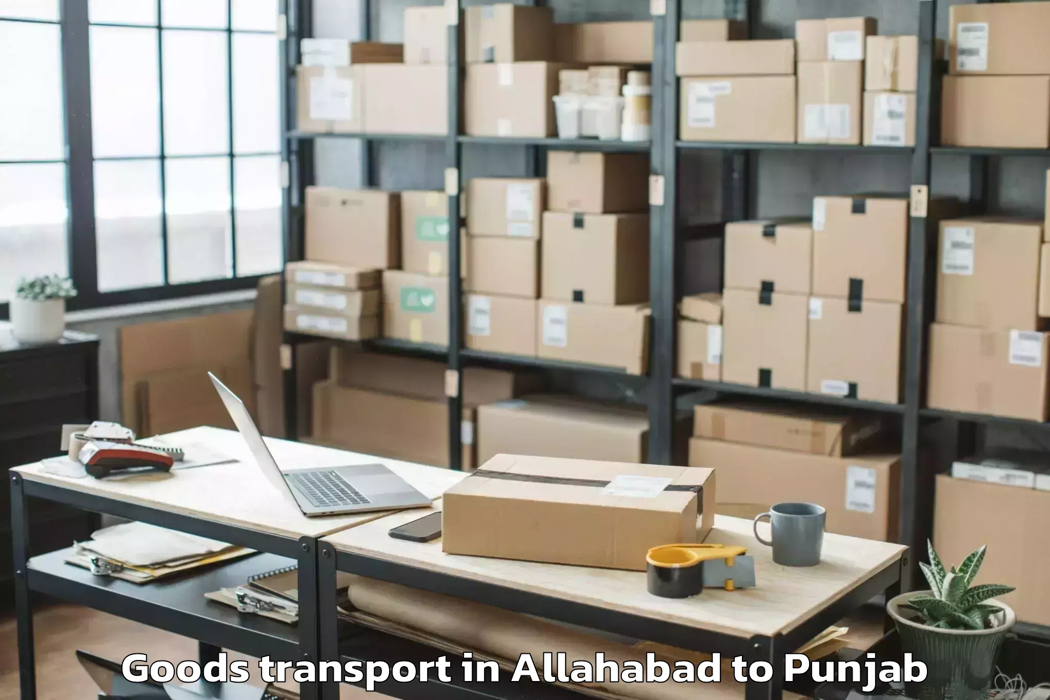 Allahabad to Zirakpur Goods Transport Booking